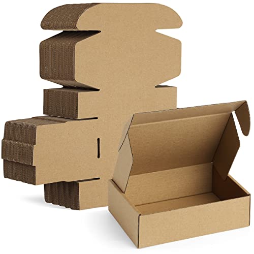 Famagic 12 Pack 7x5x2 Brown Small Shipping Boxes for Small Business, Gifts - color: Brown, size: 7x5x2" 12pcs
