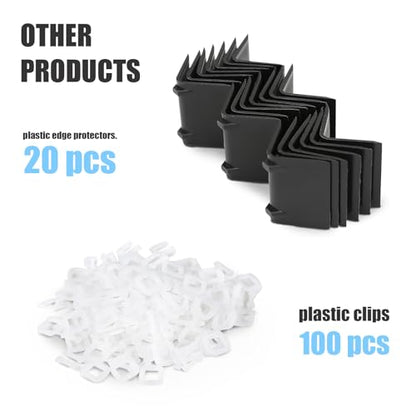 Heavy Duty Banding Strapping kit Contain 1/2" x3200" Polypropylene Packaging Straps & 100 Plastic Clips 20 Edge Protectors Tensioner with Cutter Too Glove - size: PP-kit