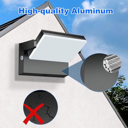 Juyace 120W LED Outdoor Wall Lights Modern Exterior Flood Light Photocell - size: 120W-1Pack-With Photocell