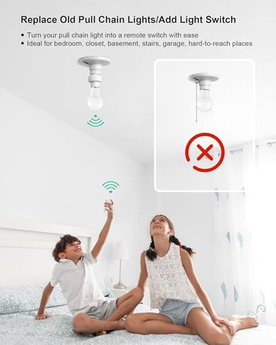 Remote Control Light Bulb Socket with Portable Magnetic Switch - style: 1 Handheld Switch + 1 Socket