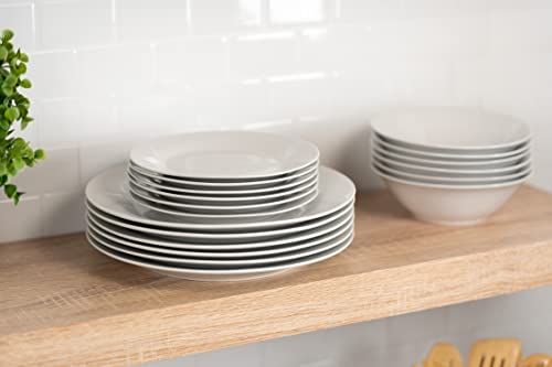 10 Strawberry Street Simply White 7.5" Round Salad Plate, Set of 6 - size: Salad Plate, style: Round