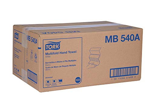 Tork Multifold Hand Towel White H2, 16 x 250 Towels, MB540A