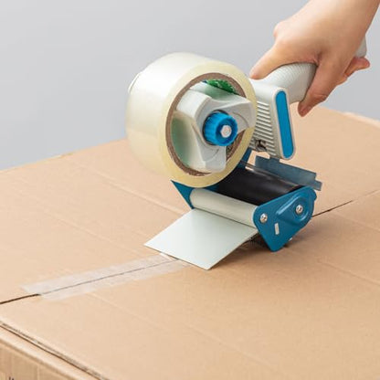 WILLBOND 3 Inch Wide Tape Gun, 4 Pack, Red,Blue - color: Red,blue