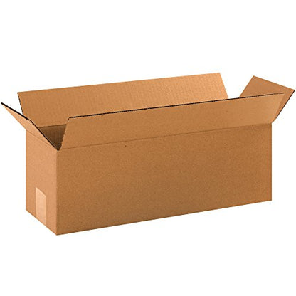Partners Brand P1866100PK Long Corrugated Boxes, 18" L x 6" W x 6" H, Kraft (Pack of 100)