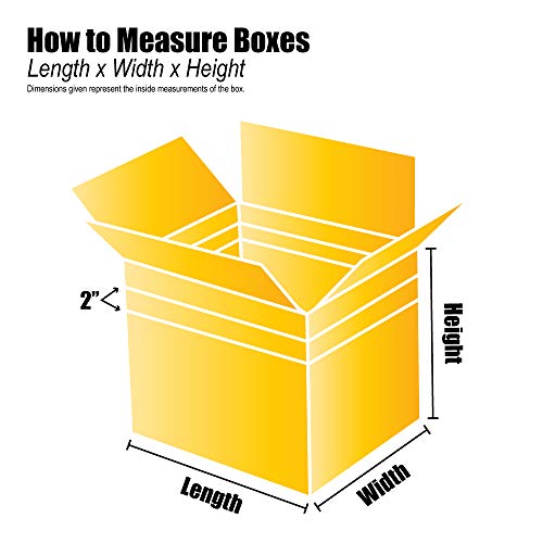 Top Pack Supply Multi-Depth Corrugated Boxes, 20" x 16" x 14", Kraft (Pack of 20)