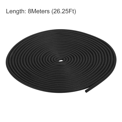uxcell Foam Rubber Weather Seal Strip, 2.5mm(3/32") Diameter 8 Meters (26.25Ft) Long Round EPDM Rubber for DIY Gasket, Warehouse, Pads, Foam Tubing, Crafts - size: 2.5mmx8m
