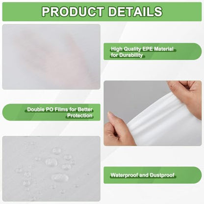 10 Pcs 24 x 32 Inch Extra Large Foam Packing Pouches, Moving Supplies - color: Single Size, size: 24 x 32 Inch
