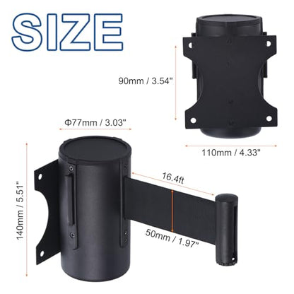PATIKIL Fixed Wall Mount Retractable Belt Barrier 16.4 Feet