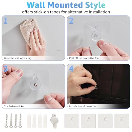 Multifold Paper Towel Dispenser Wall Mount, Black - color: 5859-black