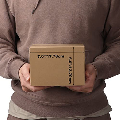 Edenseelake 40 Pack 7x5x5 inches Shipping Boxes Small Cardboard Boxes, Brown - color: 40 packs（Brown), size: 7x5x5 inch