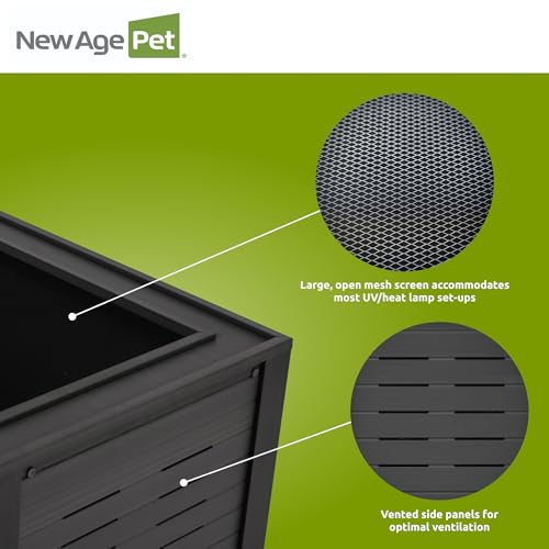 New Age Pet® ECOFLEX® 48" Mojave Reptile Enclosure, Large, Black - color: Black, size: Large