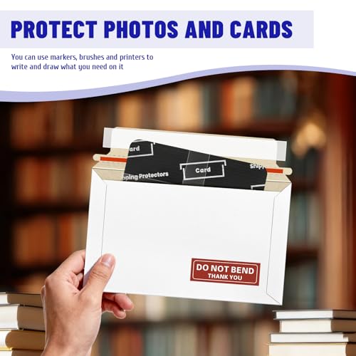20 Pack 7x4.35 Inch Rigid Mailers,Self Seal Rigid Envelopes,White - color: White, size: 7x4.35 Inch