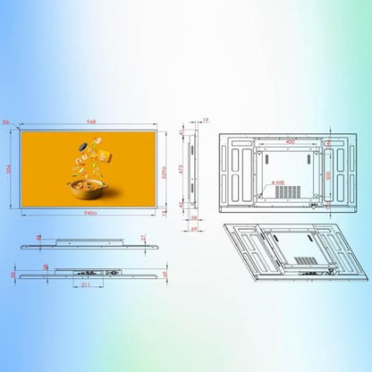 43inch Touchscreen Digital Display, 700nit High Brightness Digital Signage, CMS/U-Disk Plug&Play, Slim Fit Frameless LCD Monitor, Smart Split Screen, 24/7 Timer Switch, Built-in Speaker - size: 43" 700nits Touchscreen