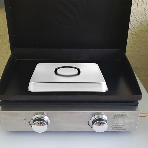 Rectangular Basting Cover, Stainless Steel Grill Lid, 13" x 11.2" x 2.5"