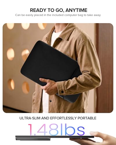 UPERFECT Portable Monitor 4K 60Hz 18.5", 145% sRGB QLED Laptop Monitor - size: 18.5