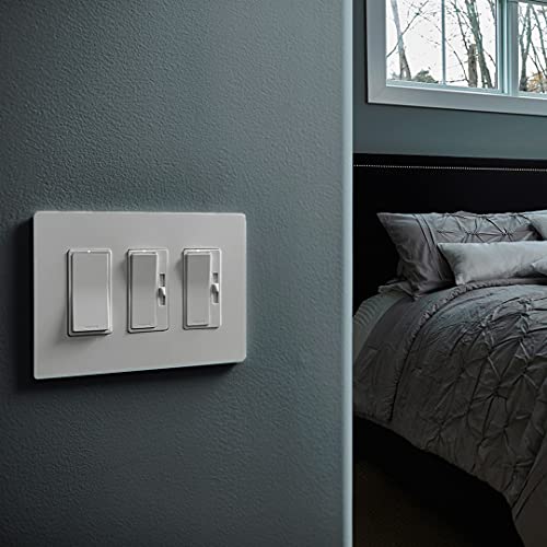 Legrand Radiant 450W LED Dimmer Light Switch 3-Way Rocker Tri-Color (Pack of 6) - size: (Pack of 6)