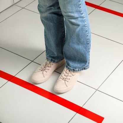 GTSE - Black Vinyl PVC Floor Tape 2 inch x 108ft Safety Marking Tape - color: Black, size: 2" x 108 ft