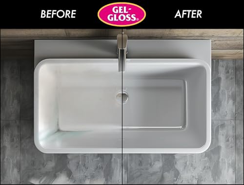 Gel-Gloss Home Kitchen & Bath Polish - Carnauba Wax Formulation, 16 oz.