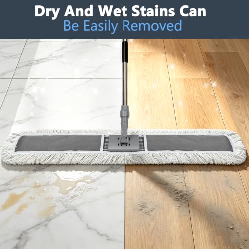 Masthome 39.4" Commercial Dust Mop for Hardwood, Tiles, Marble Floors - color: Extra Large Grey