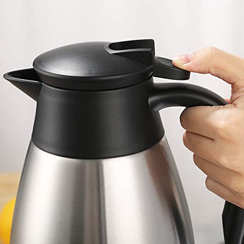 68oz Coffee Carafe Insulated, Airpot Thermal Coffee Carafes for Keeping Hot - color: Silver