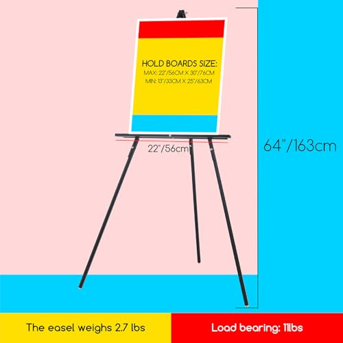 MEEDEN Wooden Easel Stand for Display: Black Wood Tripod for Wedding Sign - color: Black