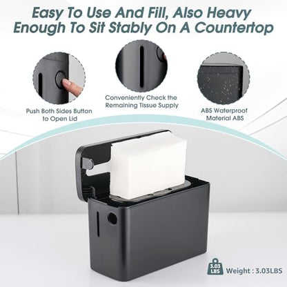 Multifold Paper Towel Dispenser Countertop, Black