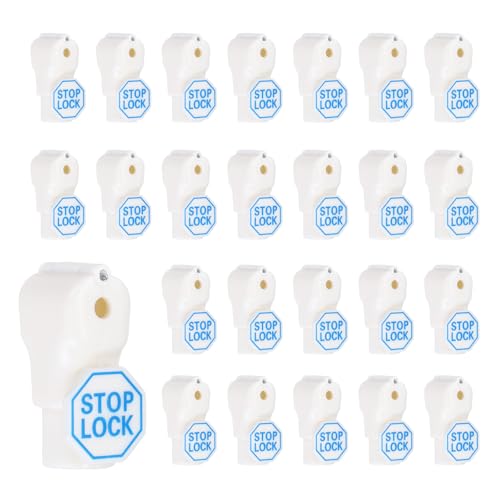 Peg Hook Locks PC Magnet Anti-Theft Pegboard 4mm White 50Pcs - color: White, size: 4mm