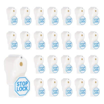 Peg Hook Locks PC Magnet Anti-Theft Pegboard 4mm White 50Pcs - color: White, size: 4mm