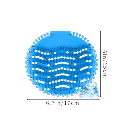 12 Pack Urinal Screen Deodorizer Scented Anti-Splash Urinal Cakes Urinal Mats Screens Deodorizer Fresh Pads for Toilet Bathroom Office School Restaurant (Purple, Lavender) - color: Purple