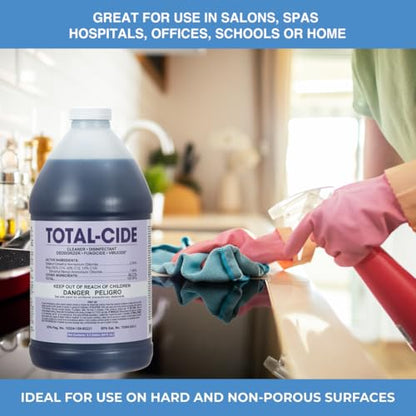 ForPro Total-Cide Disinfectant Solution, 2X Concentrated Formula, Hospital Grade Sanitizer & All Purpose Cleaner, 64 Fl Oz - size: 64 Fl Oz (Pack of 1)