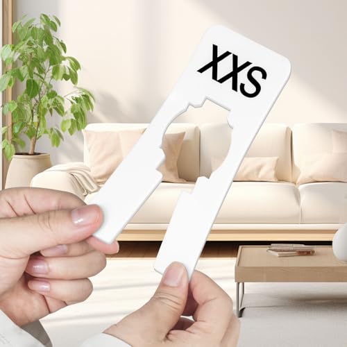 tutata 40 PCS Closet Dividers, Closet Rack Dividers Hangers, 8 Sizes, White