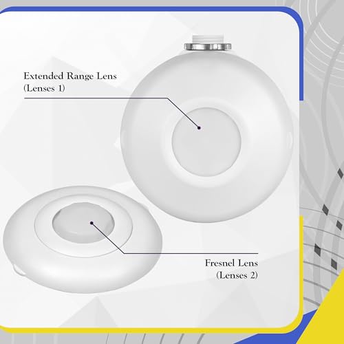ENERLITES High Bay 360 Degree Ceiling Occupancy Motion Sensor, White, 8Pack - size: 8 Pack