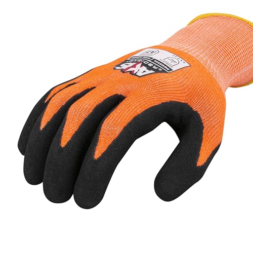 Radians RWG559 Axis Cut Protection Level A6 Sandy Nitrile Coated Palm Glove
