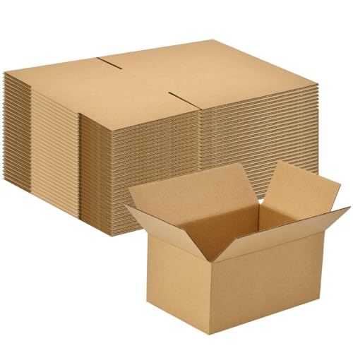 30 Pack 6x4x3 inches Small Shipping Boxes Brown Corrugated Cardboard Boxes for Packing, Mailing, Moving, Business - size: 6x4x3 inch