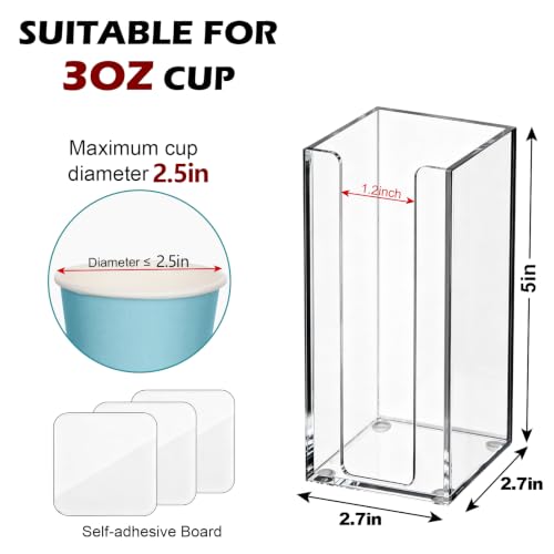 Bathroom Cup Dispenser, Wall Mount Cups Holder Fit 3oz Cups - color: Small