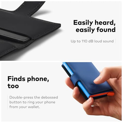 Chipolo x Secrid Trackable Mini Wallet, Leather Slim Wallet (Black) - color: Chipolo x Secrid Miniwallet (Black)