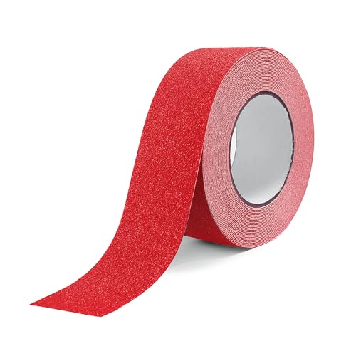 Reniteco 2" x33Ft Anti Slip Tape Red Heavy Duty Grip 1PC - color: 03-Red, size: 2in x 33Ft