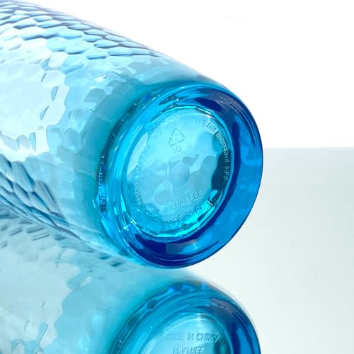 26-Ounce Plastic Tumblers (Set of 6), Reusable Plastic Mugs, BPA-Free Acrylic to Drink Mugs, Shatter Resistant, Textured Interior, Dishwasher Safe (Blue, 26 Ounce) - color: Blue, size: 26 Ounce