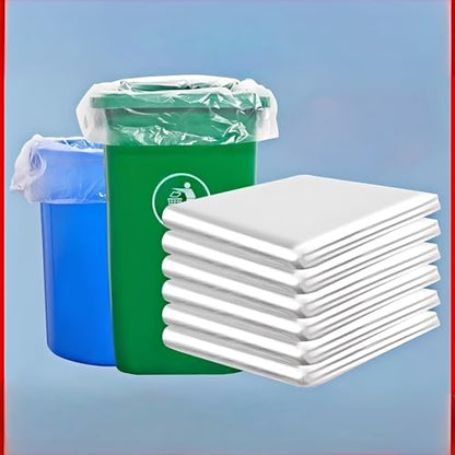 Heavy-Duty Trash Bags, 53-59 Gallon, 51 x 59 Inch, 50 Count Flat-opening garbage bags, Industrial Strength for Construction, Kitchen, Restaurant.Thickened garbage bags,130cm x 150cm