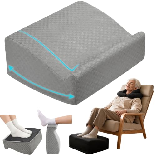 Foot Rest Under Desk with Rocking Base | Gray Checkered Pattern - color: Gray Checkered Pattern, size: 12.6" L x 15" W x 6.1"