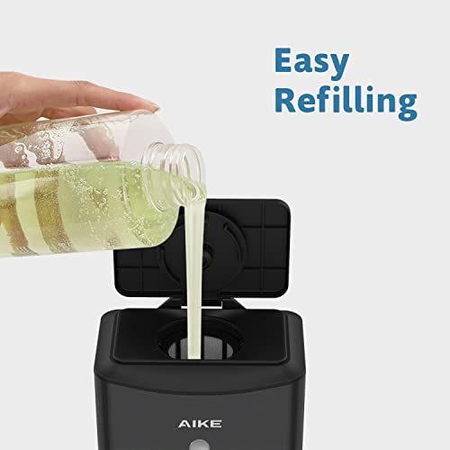 AIKE Heavy Duty Automatic Soap Dispenser,37oz for Bathroom,Matteblack Steel - color: Matte Black
