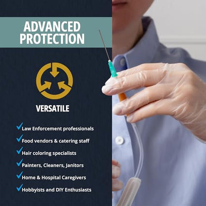 MED PRIDE Vinyl Exam Medical Gloves,Powder & Latex-Free,X-Large,100-Count - size: X-Large (Pack of 100)