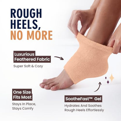 Dr. Frederick's Original Fuzzy Heel Socks (Peach Fuzz) - color: Peach Fuzz