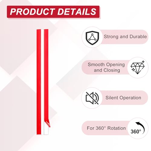 uxcell 2pcs Acrylic Flexible Hinges 300x35mm Invisible Living Hinge 360° - size: 300x35mm