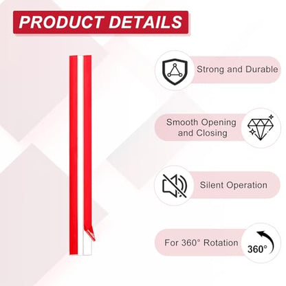 uxcell 2pcs Acrylic Flexible Hinges 300x35mm Invisible Living Hinge 360° - size: 300x35mm