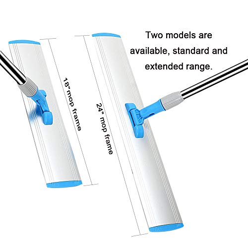 24 in Microfiber Wet & Dry Mops Heavy Duty Commercial Flat Floor Mop - size: 24 IN