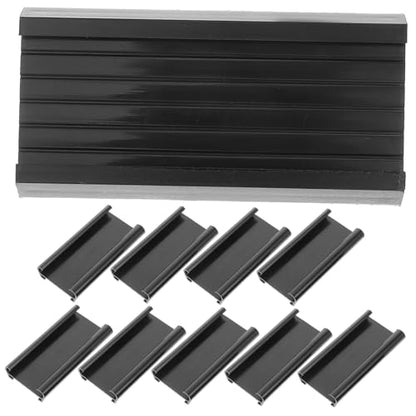 Cabilock 10-Pack Clip-On Shelf Label Holders for Storage Bins and Retail