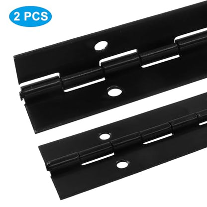 2Pcs 8 Inch Heavy Duty Piano Hinges, Black - size: 8 Inch