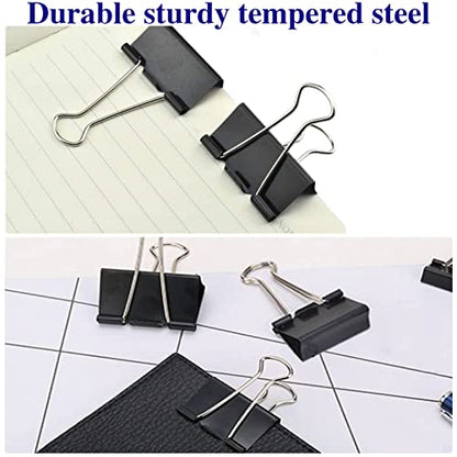Large Binder Clips 2 Inch (72 Pack), Extra Large Binder Clips Big Paper Clamps Giant Clips for Office and Home Supplies, Black