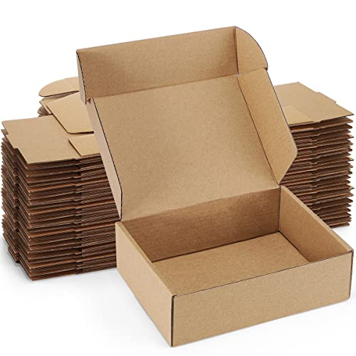 Shipping Boxes 7x5x2 inches Brown Small Mailing Boxes 25 Pack Cardboard Corrugated Box Mailers - color: Brown, size: 7x5x2 Inches
